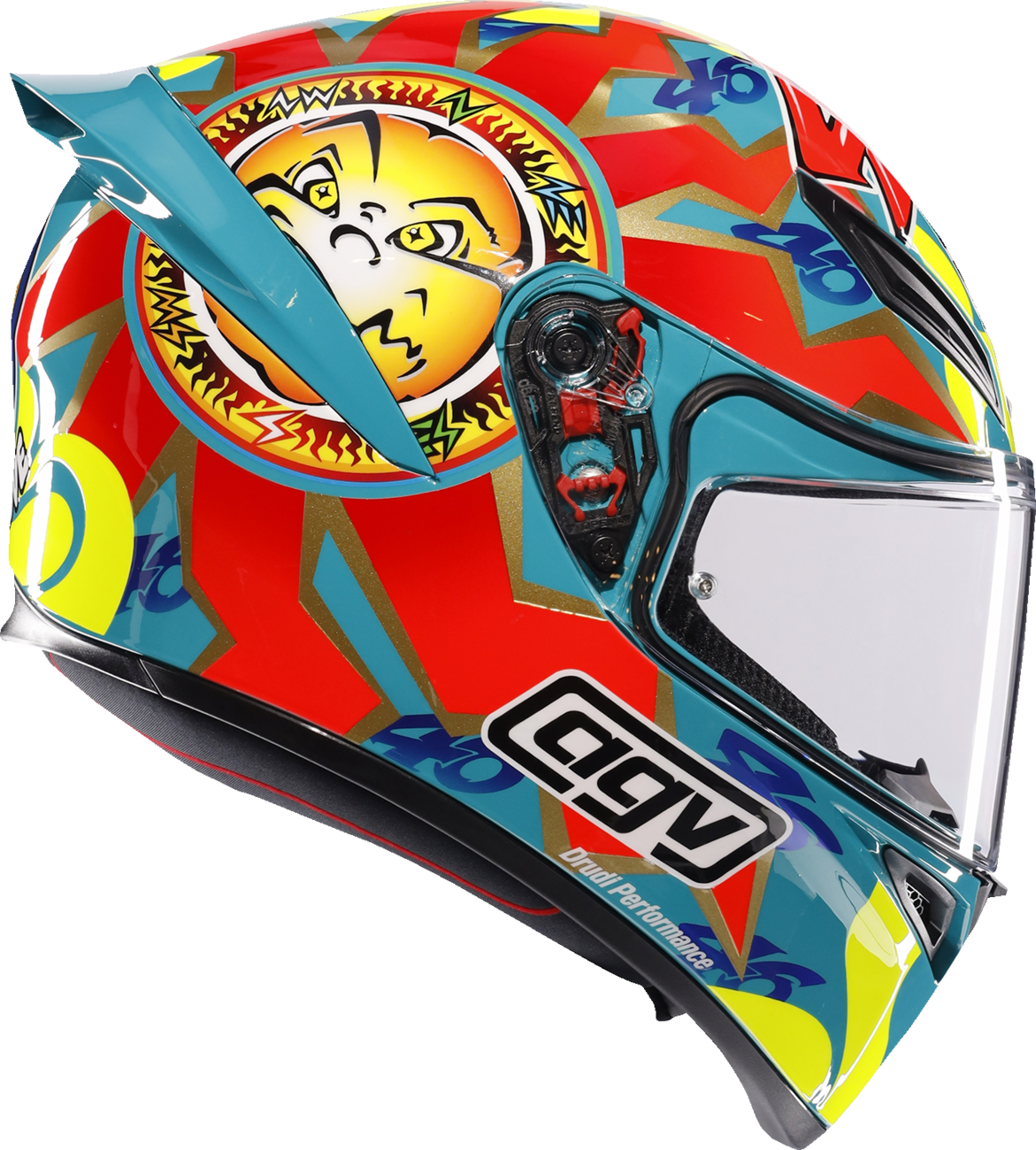 AGV K1 S Rossi Mugello 1999 Motorcycle Helmet – Medium Fit for Street and Track Use