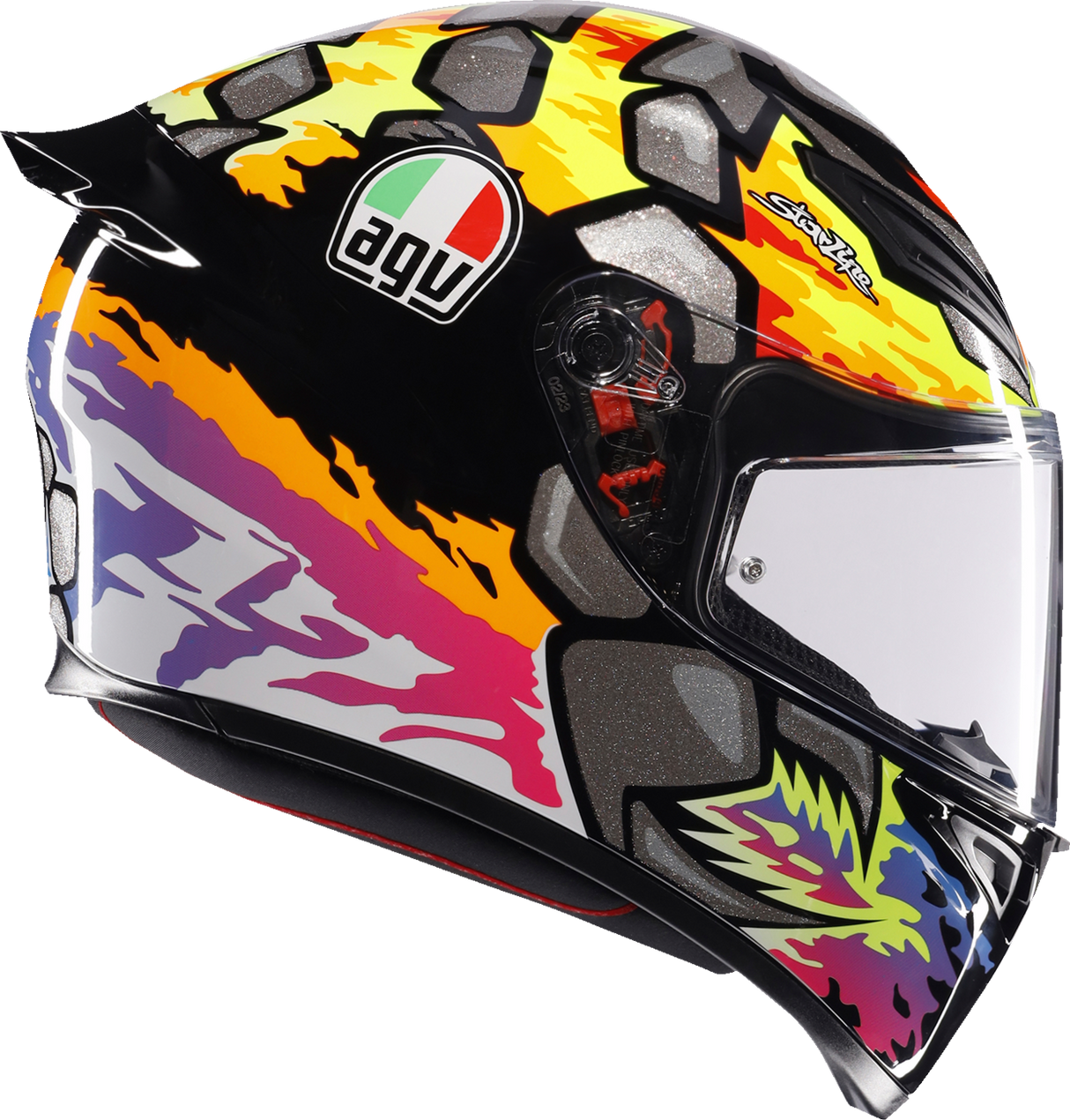 AGV K1 S Bezzecchi 2023 Motorcycle Helmet - Medium (Part 2118394003-039-M) for Sport and Street Bikes