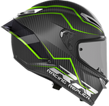 AGV Pista GP RR Performante Carbon and Lime Motorcycle Helmet – Fits Yamaha YZF, Honda CBR, Kawasaki Ninja, Suzuki GSX-R, Ducati Panigale (Size Medium)
