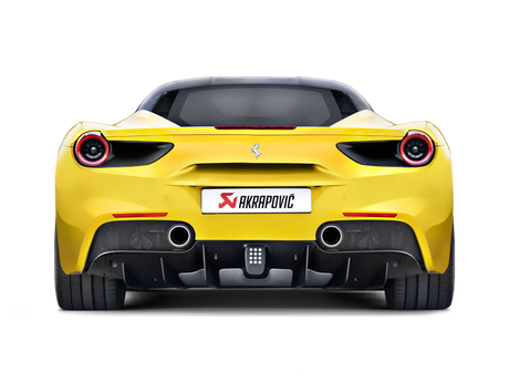 Akrapovic Slip-On Line Exhaust for Ferrari 488 GTB & Spider (Titanium with Carbon Tips) - Part MTP-FE488H