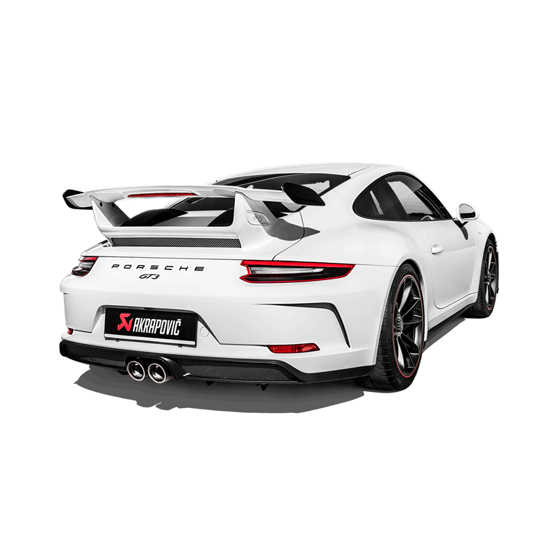 Akrapovic Slip-On Race Line Exhaust System for 2018 Porsche 911 GT3 (991.2) with Titanium Tail Pipe Set