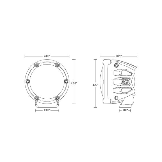 360-Series Amber PRO Light Pods (Pair) | Rigid Industries