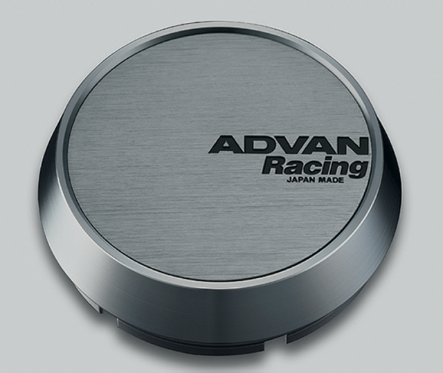 Advan 73mm Middle Centercap - Hyper Black for 2010-2023 Honda Civic, Toyota Camry, Nissan Altima