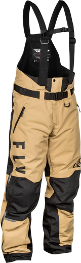 Fly Racing Carbon Bib Black and Tan Medium for Off-Road Motorcycles