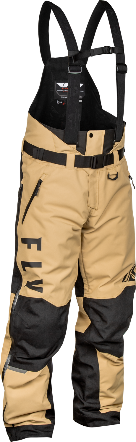 Fly Racing Carbon Bib Black and Tan Medium for Off-Road Motorcycles