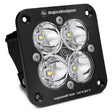 Baja Designs Squadron Sport Work/Scene Pattern Black Flush Mount LED Light Pod with Clear Optics - Part #551006