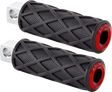 ARLEN NESS Diamond Foot Pegs - Male Mount - Red 400-056
