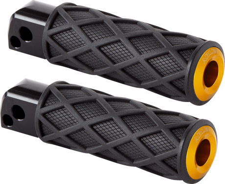 ARLEN NESS Diamond Foot Pegs - Passenger - Gold 400-059