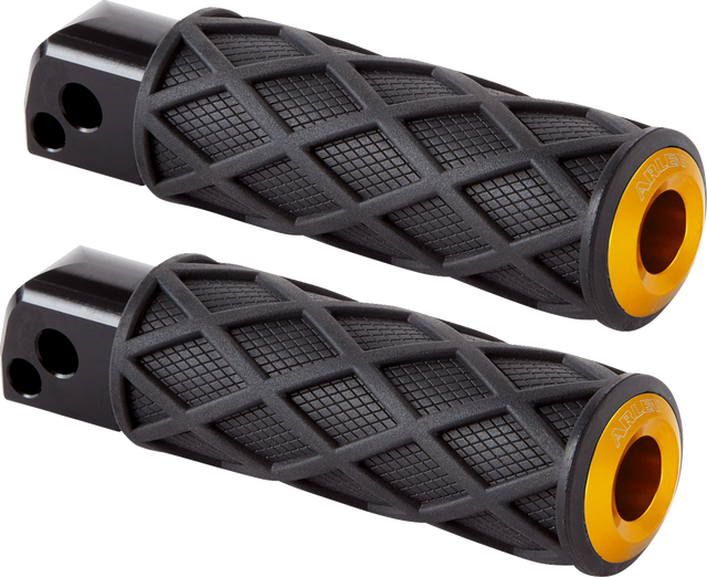 ARLEN NESS Diamond Foot Pegs - Passenger - Gold 400-059