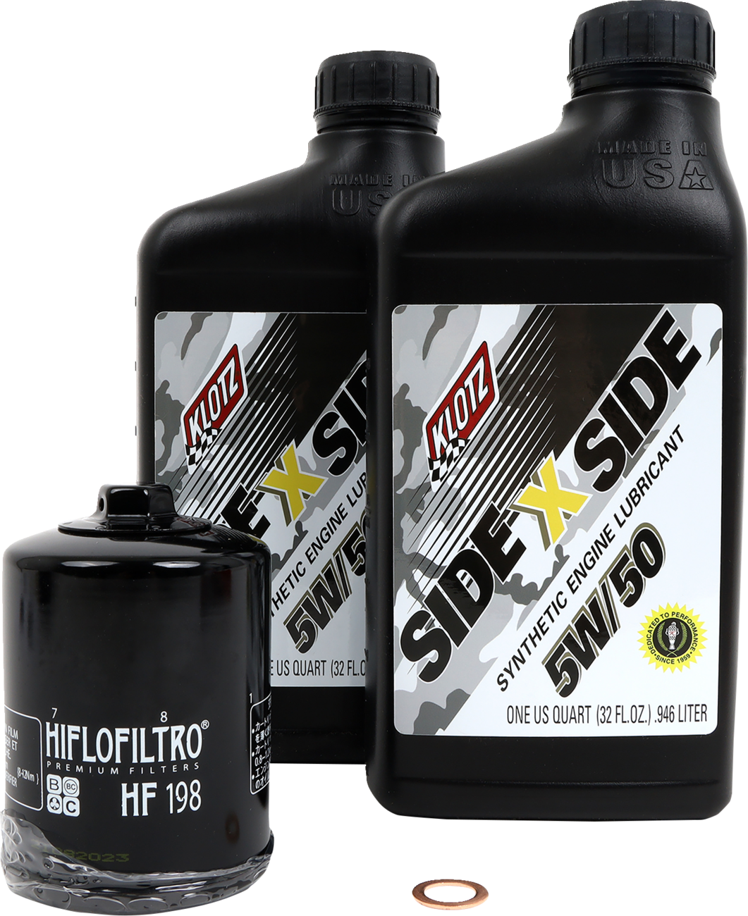 KLOTZ OIL Oil Change Kit - Polaris - 5W/50 KU-108