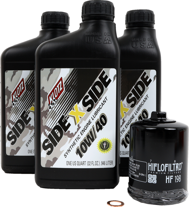 KLOTZ OIL Oil Change Kit - Polaris - 10W/40 KU-110
