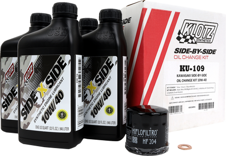KLOTZ OIL Oil Change Kit - Kawasaki - 10W-40 KU-109