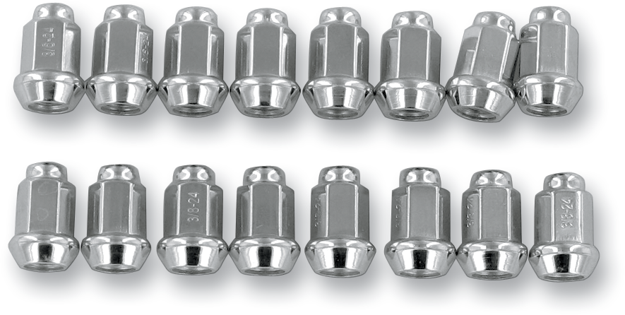 ITP Lug Nuts - 60° Tapered - Chrome - 3/8-24 - 16 Pack ALUG13BX