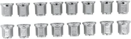 ITP Lug Nuts - Flat - Chrome - M12 x 1.25 - 16 Pack ALUG16BX