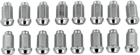 ITP Lug Nuts - 60° Tapered - Chrome - M10 x 1.50 - 16 Pack ALUG17BX