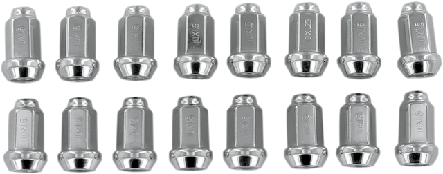 ITP Lug Nuts - 60° Tapered - Chrome - M10 x 1.50 - 16 Pack ALUG17BX