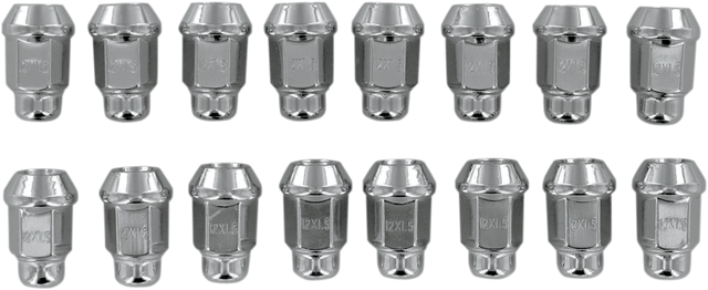 ITP Lug Nuts - 60° Tapered - Chrome - M12 x 1.50 - 16 Pack ALUG18BX