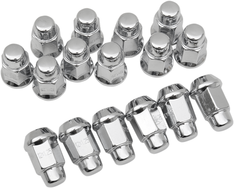 ITP Lug Nuts - 60° Tapered - Chrome - M12 x 1.25 - 16 Pack ALUG19BX