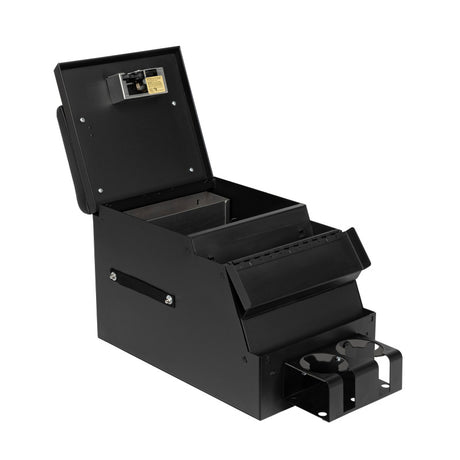 Tuffy Products 017-01 Deluxe 12.5-Inch Black Steel Security Console for Powersports Vehicles