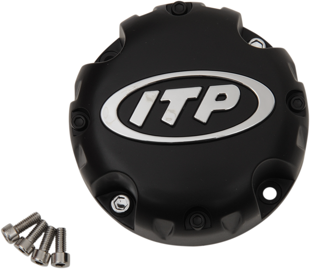 ITP Center Cap - Replacement/Wheel - Cyclone - Black B110CY
