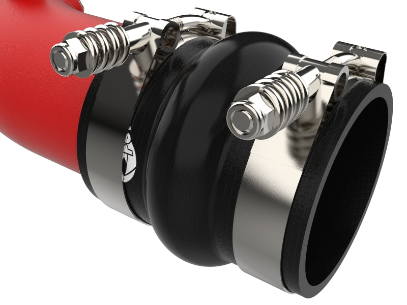 aFe BladeRunner Aluminum Hot & Cold Charge Pipe Kit for Ford F250/F350 Super Duty V8-6.7L (2023-2025) - Red