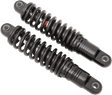 Drag Specialties C16-0151AB Premium Ride-Height Adjustable Motorcycle Shocks - 11 Inch - Black for Harley-Davidson Touring Models