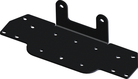 Open Trail Winch Mount for Jeep Wrangler & Gladiator – Durable Laser Cut Black Powder Coated Mounting Kit