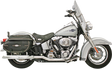 BASSANI XHAUST Power Curve True-Dual Crossover Header Pipes - '07-'17 Softail SFT-212