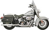 BASSANI XHAUST Power Curve True-Dual Crossover Header Pipes - '07-'17 Softail SFT-212