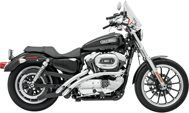 BASSANI XHAUST Radial Sweepers Exhaust System - Chrome - '86-'03 XL XL-FF12