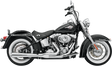 BASSANI XHAUST 2:1 Exhaust - Chrome - Long - Softail 12111J