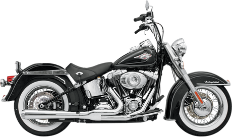 BASSANI XHAUST 2:1 Exhaust - Chrome - Long - Softail 12111J