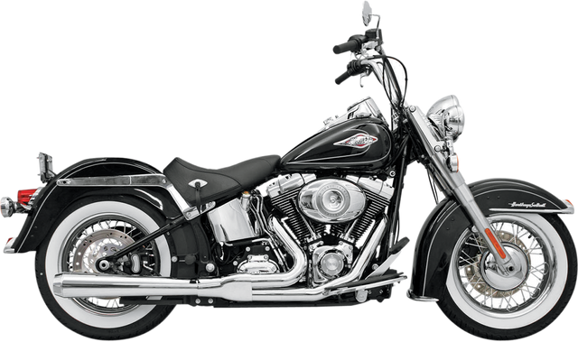 BASSANI XHAUST 2:1 Exhaust - Chrome - Long - Softail 12111J