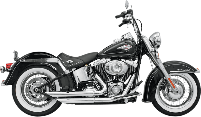 BASSANI XHAUST FireFlight Exhaust - Chrome - Softail 12113B