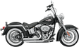 BASSANI XHAUST FireSweep Exhaust - Chrome - Softail 12113D