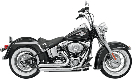 BASSANI XHAUST FireSweep Exhaust - Chrome - Softail 12113D