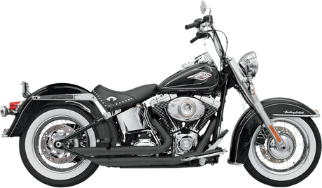 BASSANI XHAUST FireFlight Exhaust - Black - Softail 12123B
