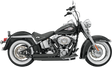 BASSANI XHAUST FireSweep Exhaust - Black - Softail 12123D
