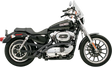 BASSANI XHAUST Radial Sweepers Exhaust System - Black - '86-'03 XL XL-FF12B