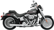 BASSANI XHAUST 2:1 Exhaust - Chrome - Short - Softail 12112J
