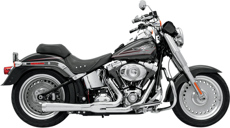 BASSANI XHAUST 2:1 Exhaust - Chrome - Short - Softail 12112J
