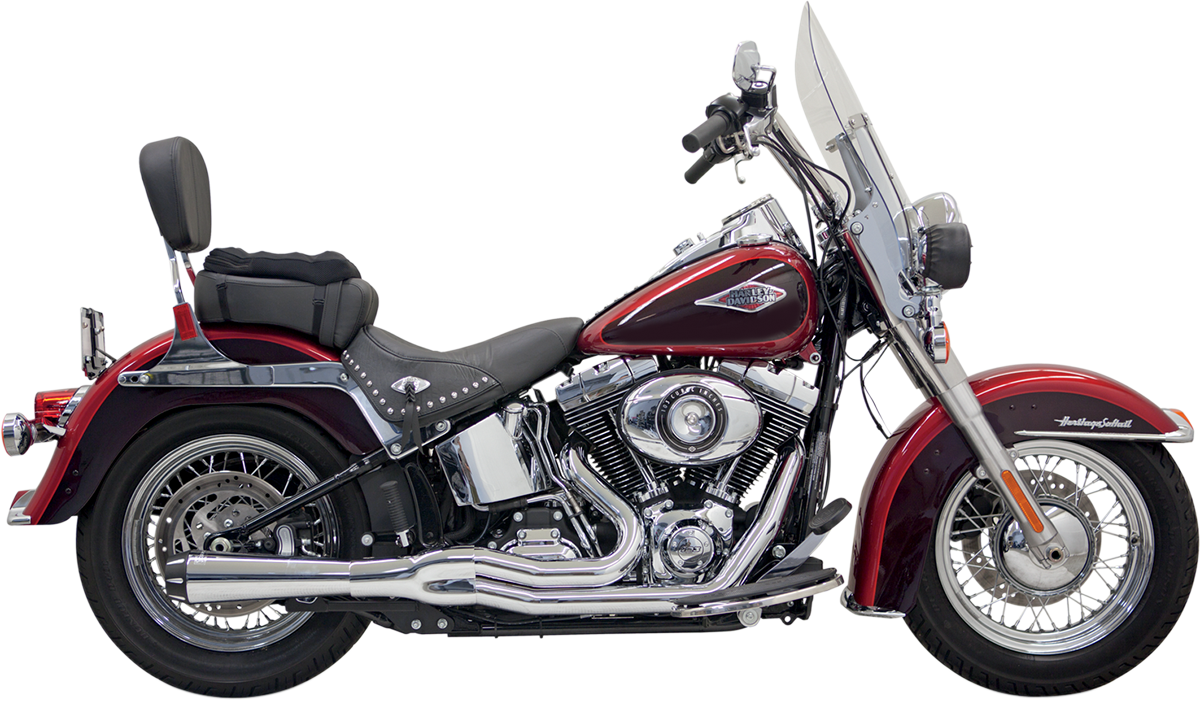 BASSANI XHAUST Mega Power Exhaust - Chrome - Short - FXS/FLS 1S12R