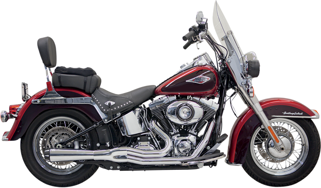 BASSANI XHAUST Mega Power Exhaust - Chrome - Short - FXS/FLS 1S12R