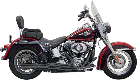 BASSANI XHAUST Mega Power Exhaust - Black - Short - FXS/FLS 1S12RB