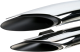 BASSANI XHAUST Sweeper Exhaust - Black/Chrome 1SD2F