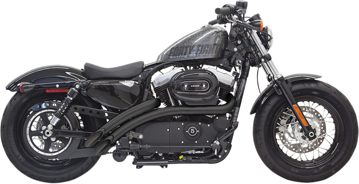 BASSANI XHAUST Radial Sweepers Exhaust System - Black - XL 1X2FB