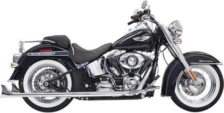BASSANI XHAUST True Duals Exhaust System with Fishtail Mufflers - 33" - Softail 1S26E-33