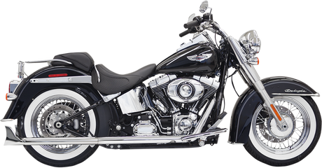 BASSANI XHAUST True Duals Exhaust System with Fishtail Mufflers - 30" - Softail 1S46E-30