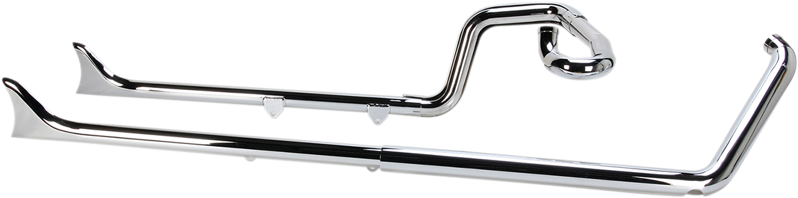 BASSANI XHAUST True Duals Exhaust System with Fishtail Mufflers - 36" - Softail 1S26E-36