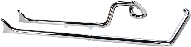 BASSANI XHAUST True Duals Exhaust System with Fishtail Mufflers - 36" - Softail 1S26E-36
